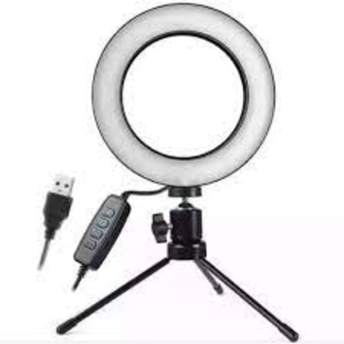 RING LIGHT 8 ILLUMINATOR WITH TRIP AND HOLDER FOR HIGH BRIGHTNESS SMARTPHONE